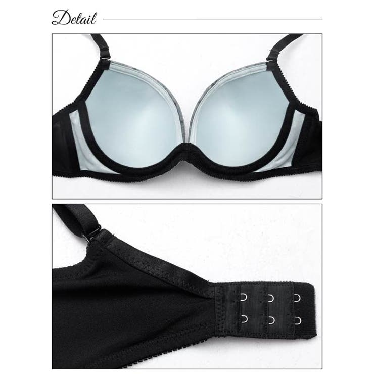 メロウシアーブロッサム脇高ブラジャー&フルバックショーツ | Dazzy | 詳細画像9 