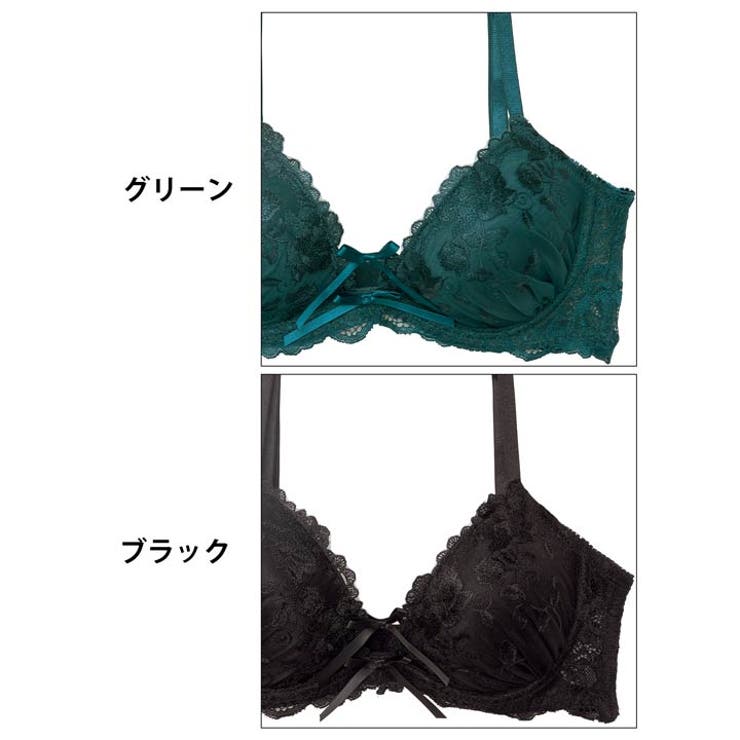 [EFサイズ] ブロッサムコードリボン脇高ブラジャー&バック透けTバックショーツ… | Dazzy | 詳細画像11 