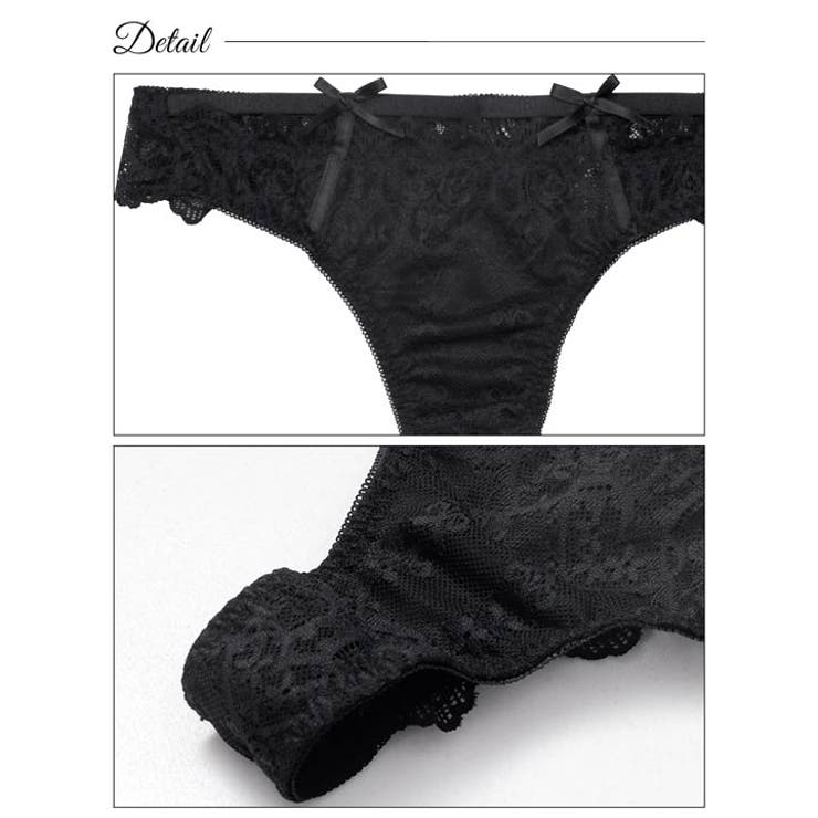 ヴィーナスシルエットレースTバックショーツ単品[おそろいショーツ]  | Dazzy | 詳細画像9 