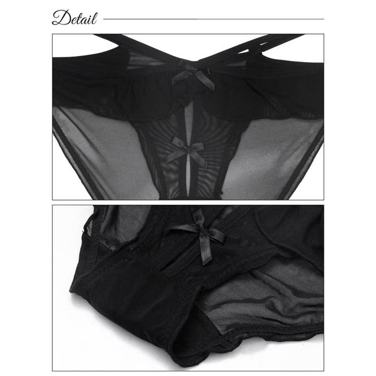 ストリングクロッチリボンフルバックショーツ単品 | Dazzy | 詳細画像8 