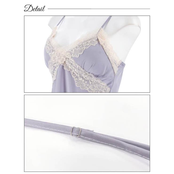 パステルサテンレースベビードール | Dazzy | 詳細画像11 