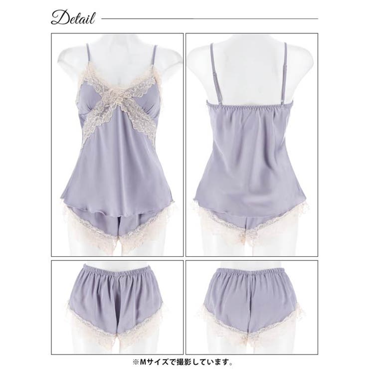 パステルサテンレースベビードール | Dazzy | 詳細画像8 