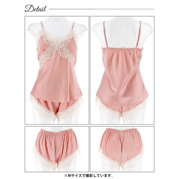 パステルサテンレースベビードール | Dazzy | 詳細画像9 