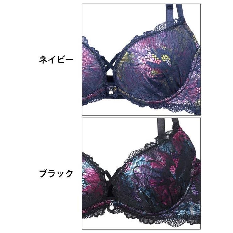 ルミナスシャドウブルームブラジャー&バック透けフルバックショーツ | Dazzy | 詳細画像11 