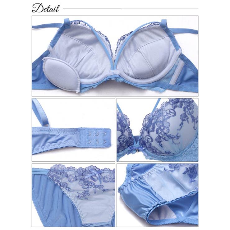 ラディアントフラワーレースブラジャー&フルバックショーツ | Dazzy | 詳細画像10 