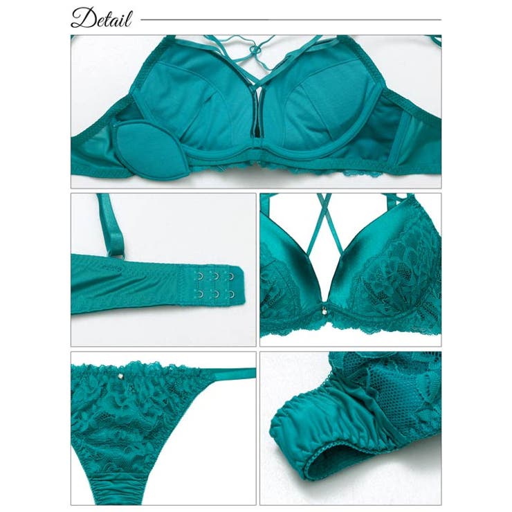 ミステリアスクロスコードブラジャー&Tバックショーツ | Dazzy | 詳細画像10 