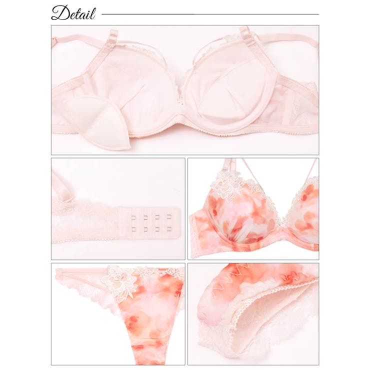 ミスティブロッサムコードブラジャー&バック透けTバックショーツ | Dazzy | 詳細画像10 