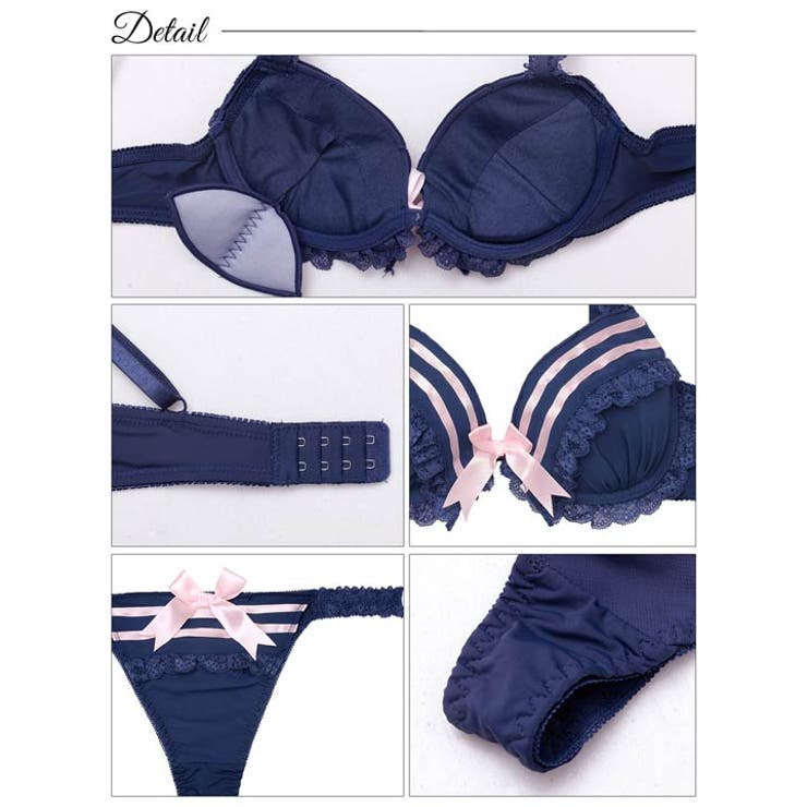 キュートマリンセーラーブラジャー&Tバックショーツ | Dazzy | 詳細画像10 