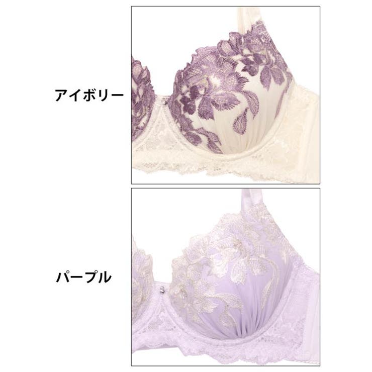 エレガントペタルブルーム脇高ブラジャー&フルバックショーツ | Dazzy | 詳細画像11 