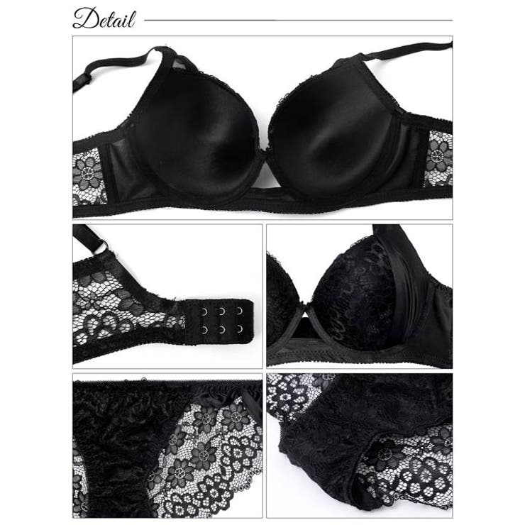 [EFサイズ] ノーブルレーシィホール脇高ブラジャー&バック透けフルバックショー… | Dazzy | 詳細画像10 