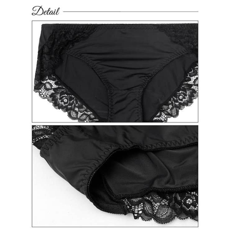 レーシーグラマラスブラジャー&フルバックショーツ | Dazzy | 詳細画像10 