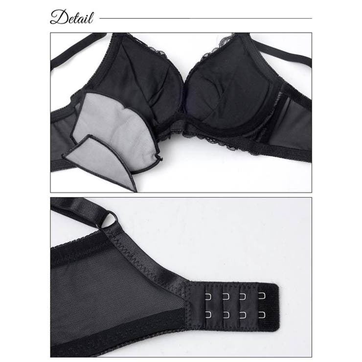 レーシーグラマラスブラジャー&フルバックショーツ | Dazzy | 詳細画像9 