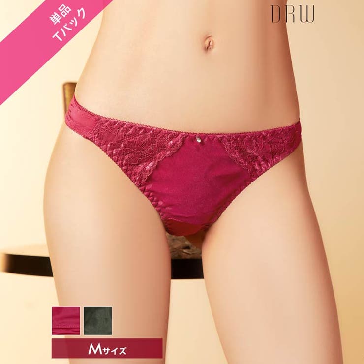 シックサテンレースTバックショーツ単品 | Dazzy | 詳細画像1 