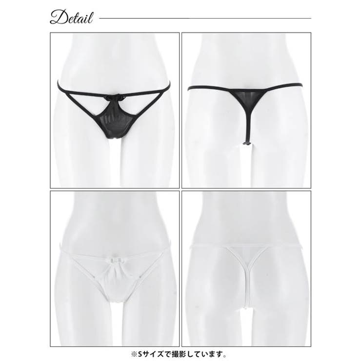 フロントカットリボンストリングTバックショーツ単品 | Dazzy | 詳細画像6 