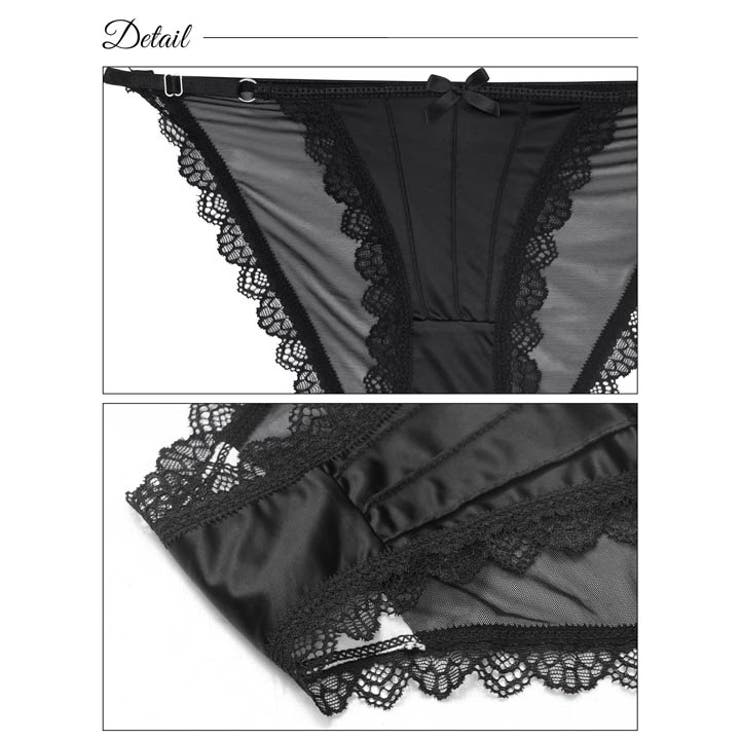 スカラップレースストリングフルバックショーツ単品 | Dazzy | 詳細画像8 