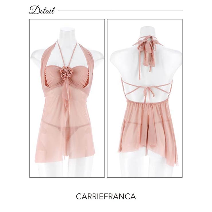 [CARRIEFRANCA]ニュアンスローズベビードール | Dazzy | 詳細画像6 