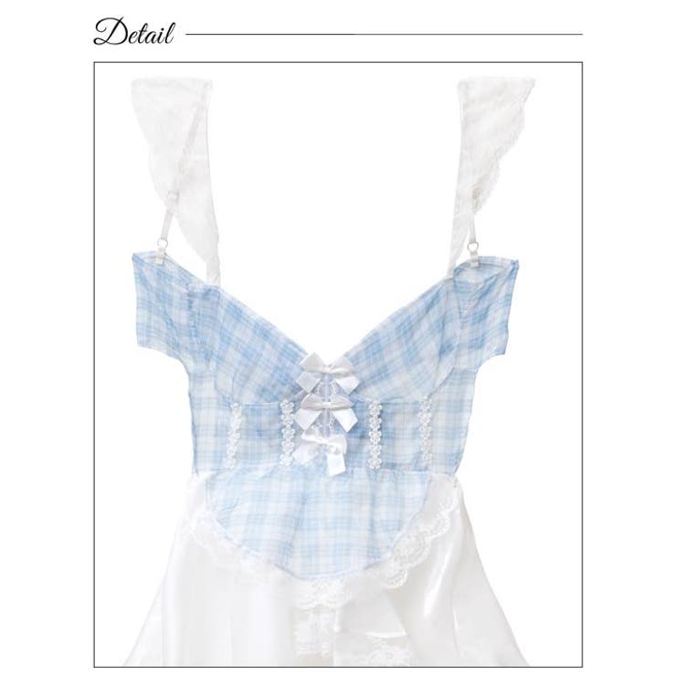 [CARRIEFRANCA]スウィートチェックメイドベビードール | Dazzy | 詳細画像9 