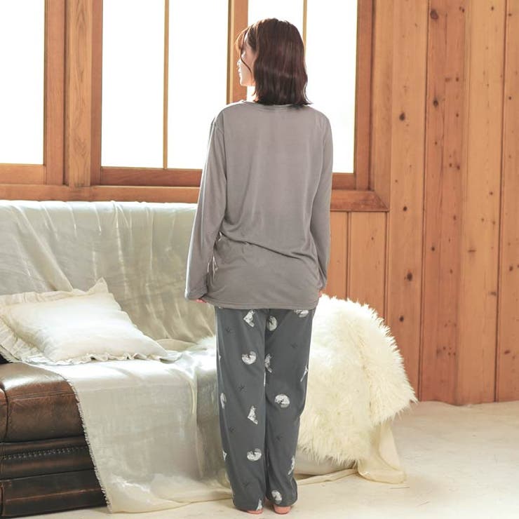 チャーミングキャットトップス&ロングパンツルームウェア | Dazzy | 詳細画像5