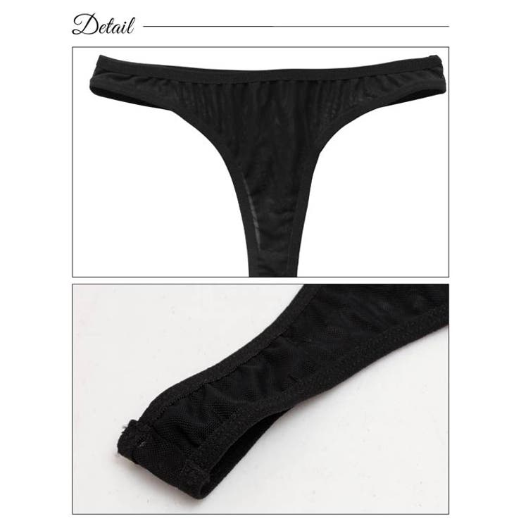 [4点セット] ダークレースアップビジューベビードール | Dazzy | 詳細画像10 