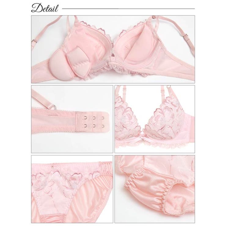 ヴィーナスフルールエンブロイダリーブラジャー&フルバックショーツ | Dazzy | 詳細画像10 