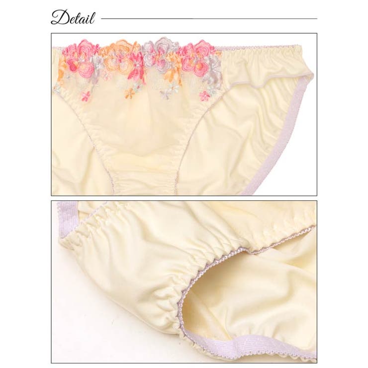 トロピカルスウィートフラワーブラジャー&フルバックショーツ | Dazzy | 詳細画像10 