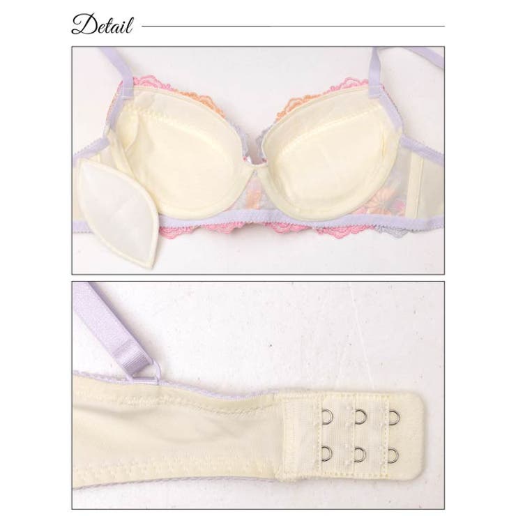 トロピカルスウィートフラワーブラジャー&フルバックショーツ | Dazzy | 詳細画像9 