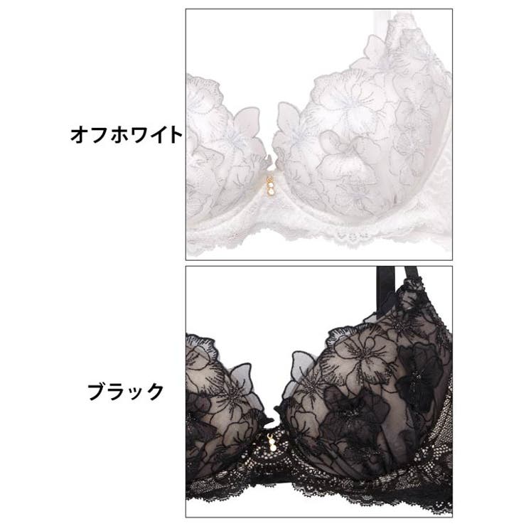 ブルーミングスリットレーシィ脇高ブラジャー&Tバックショーツ | Dazzy | 詳細画像11 