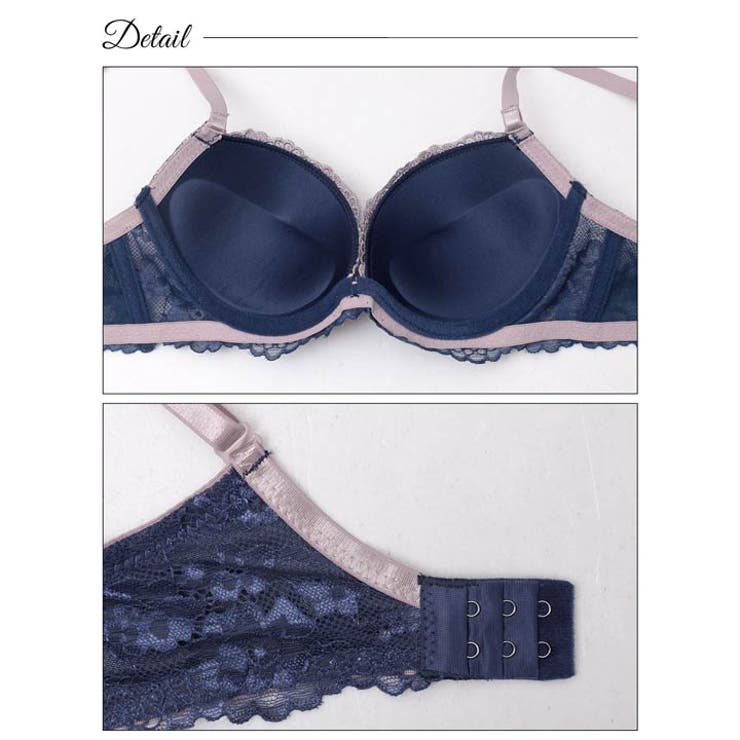 ダスティリボンブルーム脇高ブラジャー&フルバックショーツ | Dazzy | 詳細画像9