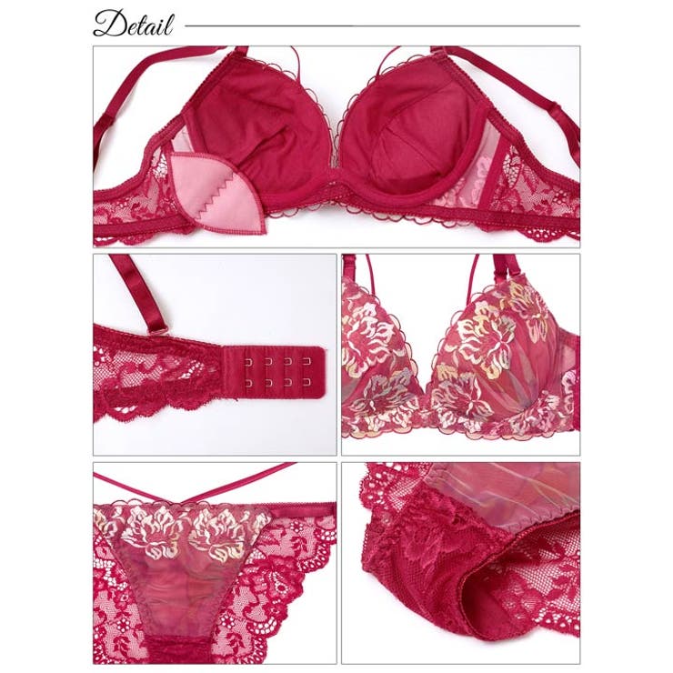 ルミエールフラワースカラップブラジャー&バック透けフルバックショーツ [三上悠亜… | Dazzy | 詳細画像10 