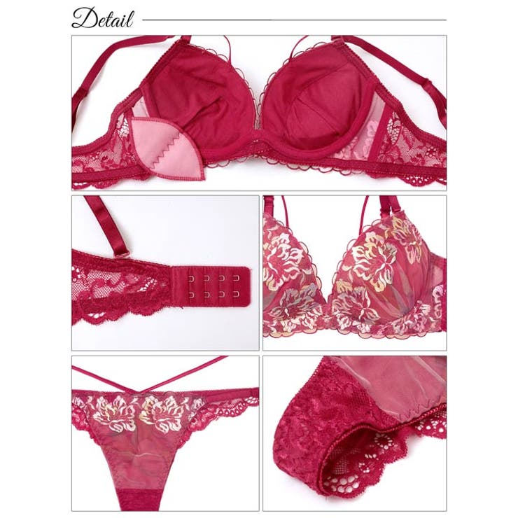 ルミエールフラワースカラップブラジャー&バック透けTバックショーツ [三上悠亜着… | Dazzy | 詳細画像10 