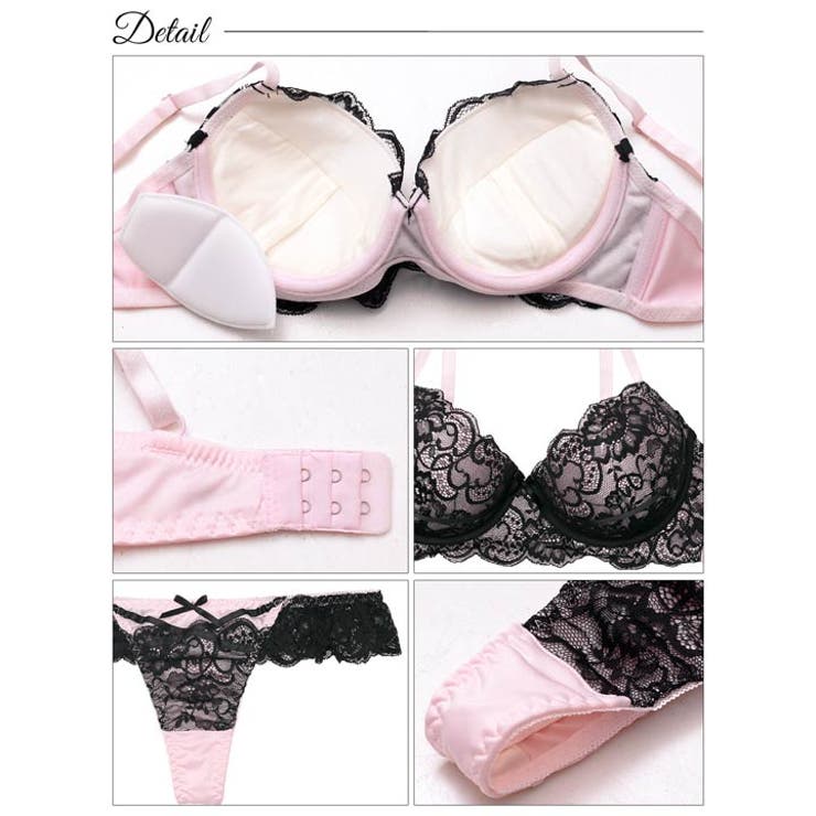 ロマンスレーシィコードブラジャー&Tバックショーツ | Dazzy | 詳細画像10 