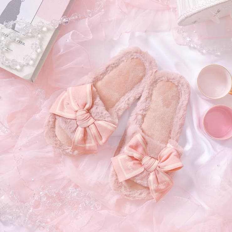 ラブリーリボンファールームスリッパ | Dazzy | 詳細画像3 