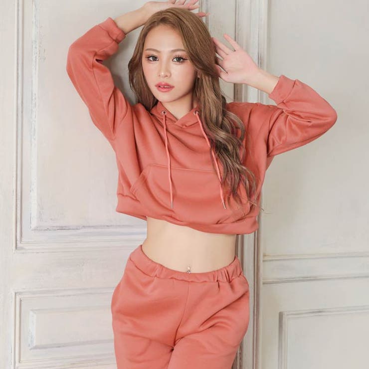 スウェットフーディートップス&ロングパンツルームウェア | Dazzy | 詳細画像2 