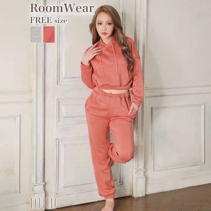 スウェットフーディートップス&ロングパンツルームウェア | Dazzy | 詳細画像5 