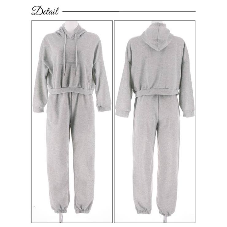 スウェットフーディートップス&ロングパンツルームウェア | Dazzy | 詳細画像7 