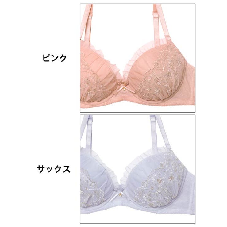[EFサイズ] ブルーミングシアーフリルブラジャー&フルバックショーツ | Dazzy | 詳細画像11 