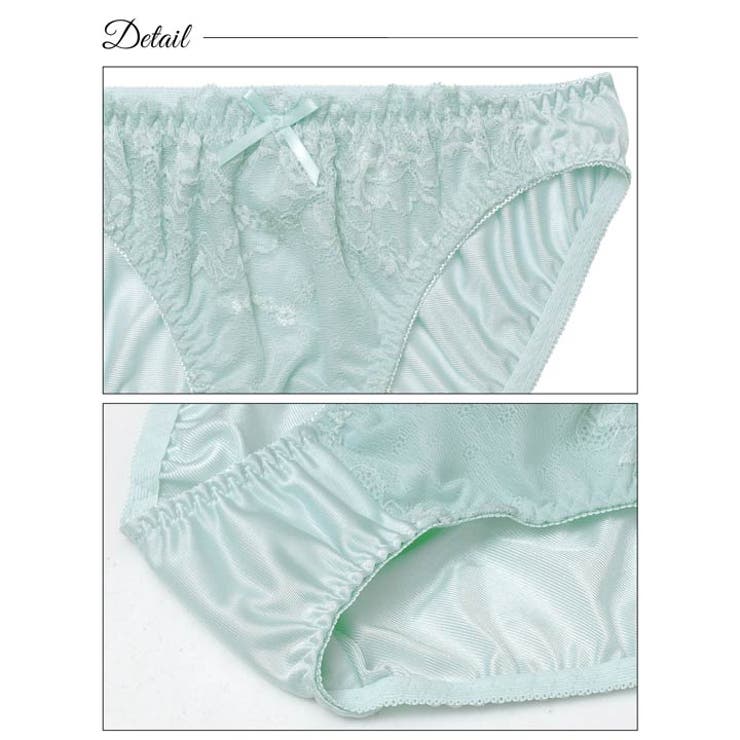 ガーリーピュアレースブラジャー&フルバックショーツ［激売れ］ | Dazzy | 詳細画像9 