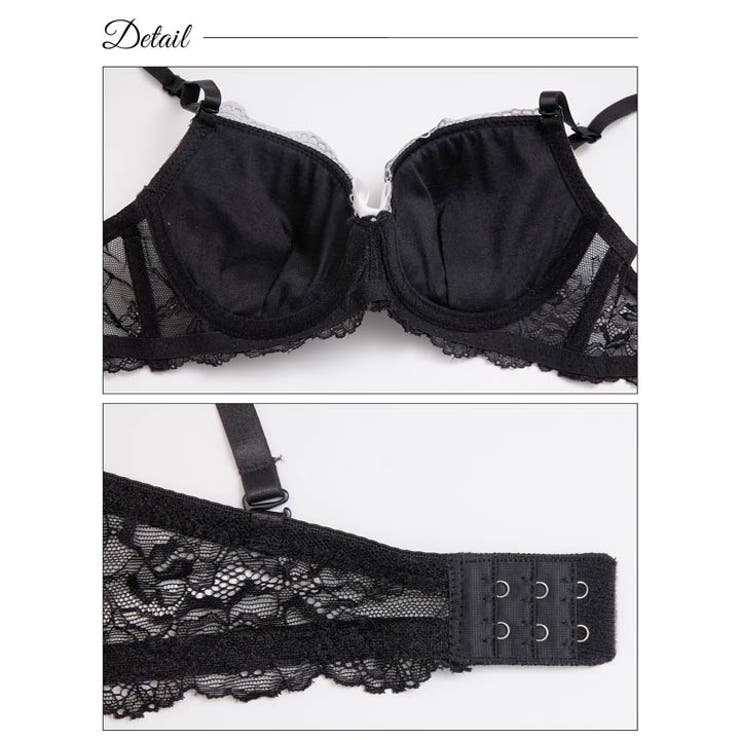 ラグジュアリーリボンチューリップブラジャー&フルバックショーツ | Dazzy | 詳細画像9 