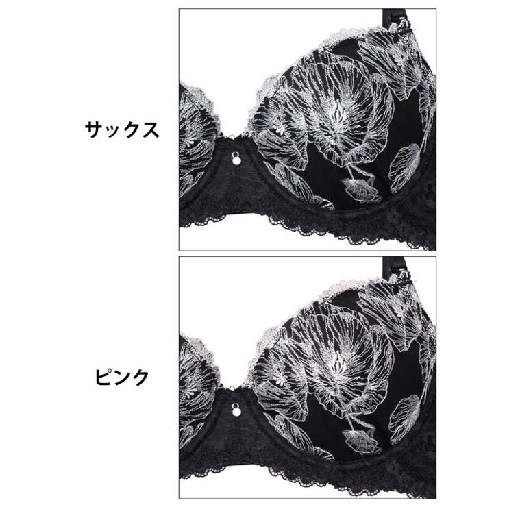 [3点セット] ミスティックフローラル脇高ブラジャー&フルバック&Tバックショー… | Dazzy | 詳細画像11 