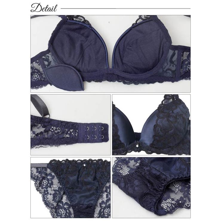 ブリリアントアイビーブラジャー&バック透けフルバックショーツ［激売れ］ | Dazzy | 詳細画像10 