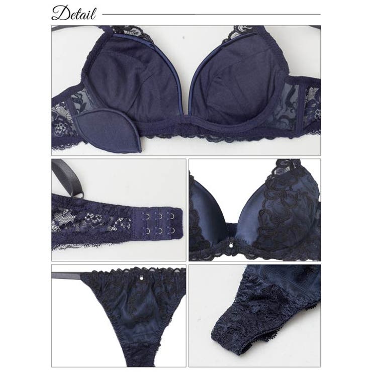 ブリリアントアイビーブラジャー&バック透けTバックショーツ［激売れ］ | Dazzy | 詳細画像10 