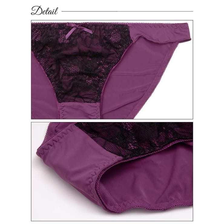 [3way]ドーリーレースアップフリルブラジャー&フルバックショーツ | Dazzy | 詳細画像10 