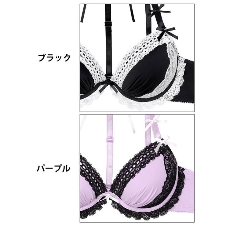 ゴシックレースチョーカーブラジャー&フルバックショーツ | Dazzy | 詳細画像11 