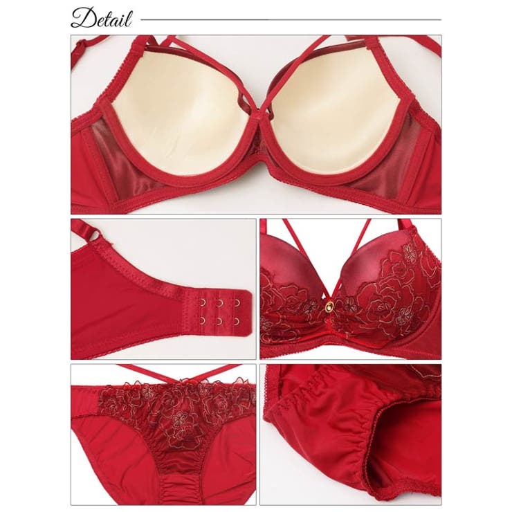 グラマラスコードフラワー脇高ブラジャー&フルバックショーツ [三上悠亜着用] | Dazzy | 詳細画像10 