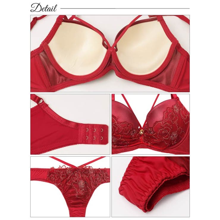 グラマラスコードフラワー脇高ブラジャー&Tバックショーツ [三上悠亜着用] | Dazzy | 詳細画像10 