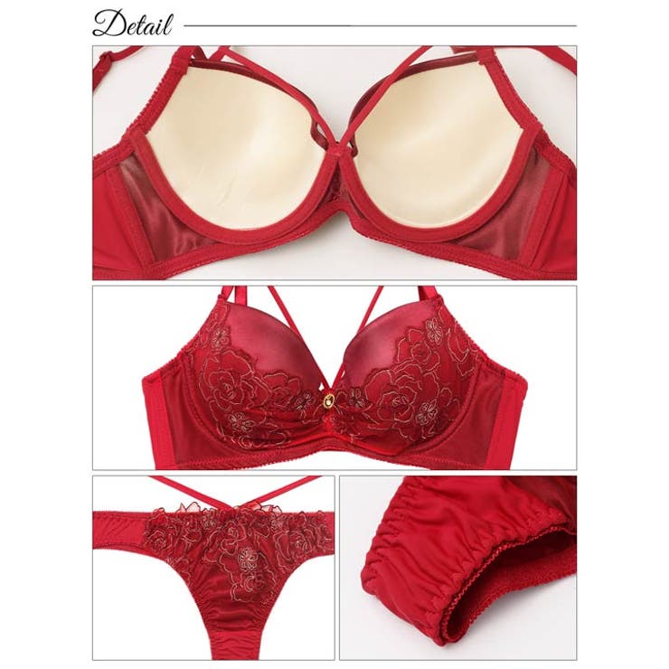 [EFサイズ] グラマラスコードフラワー脇高ブラジャー&Tバックショーツ [三上… | Dazzy | 詳細画像10 