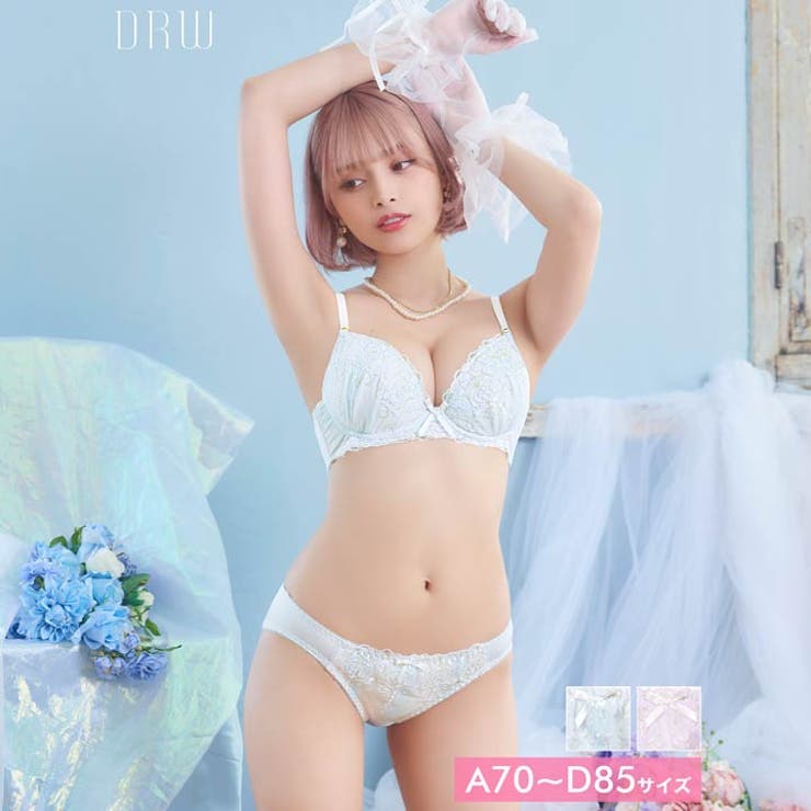 プリンセスアイビーマーブルブラジャー&フルバックショーツ | Dazzy | 詳細画像1 