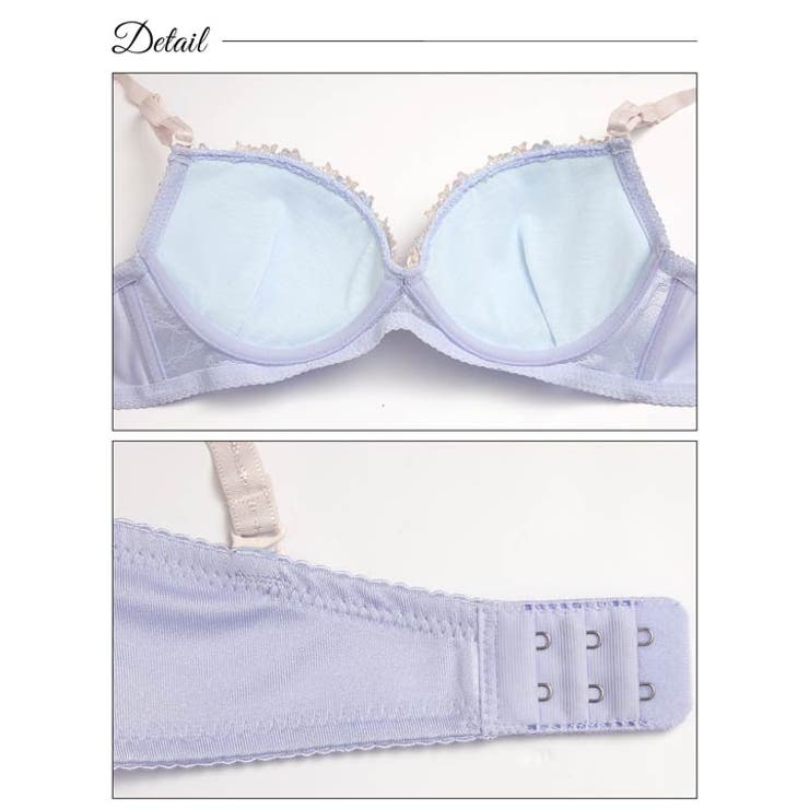 ミスティフルールラインブラジャー&フルバックショーツ | Dazzy | 詳細画像9 