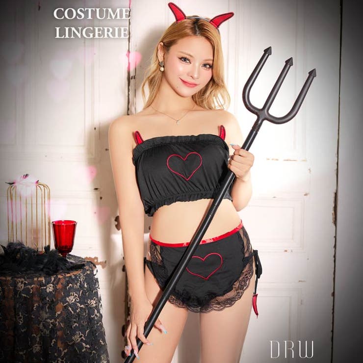 [4点SET]ラブリー小悪魔コスプレランジェリー [ コスプレ | Dazzy | 詳細画像1 