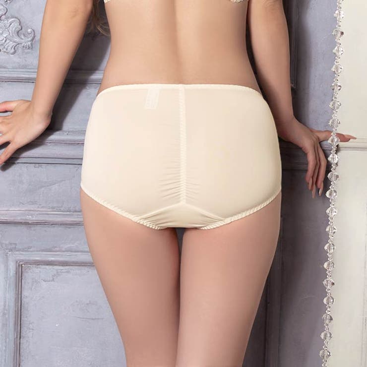 ベーシックフラワーレース下腹補正ショーツ単品[おそろいショーツ] | Dazzy | 詳細画像5 